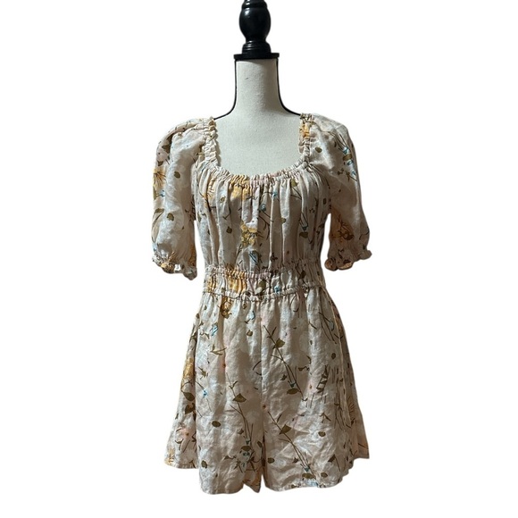 Spartina 449 Audrey Linen Romper in Babbie's Store Poppies - XS - Picture 5 of 10